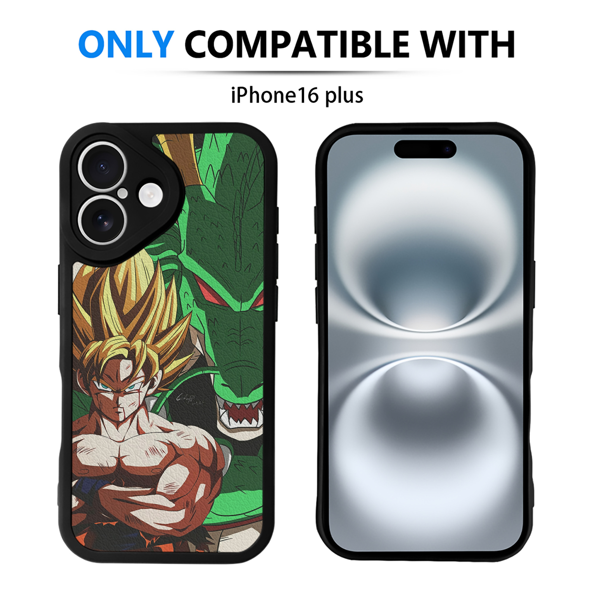 （画像用） ドラゴンボール DRAGON BALL 【iPhone 16シリーズ対応】シリコンスマホケース（レザー調） 材質：シリコン